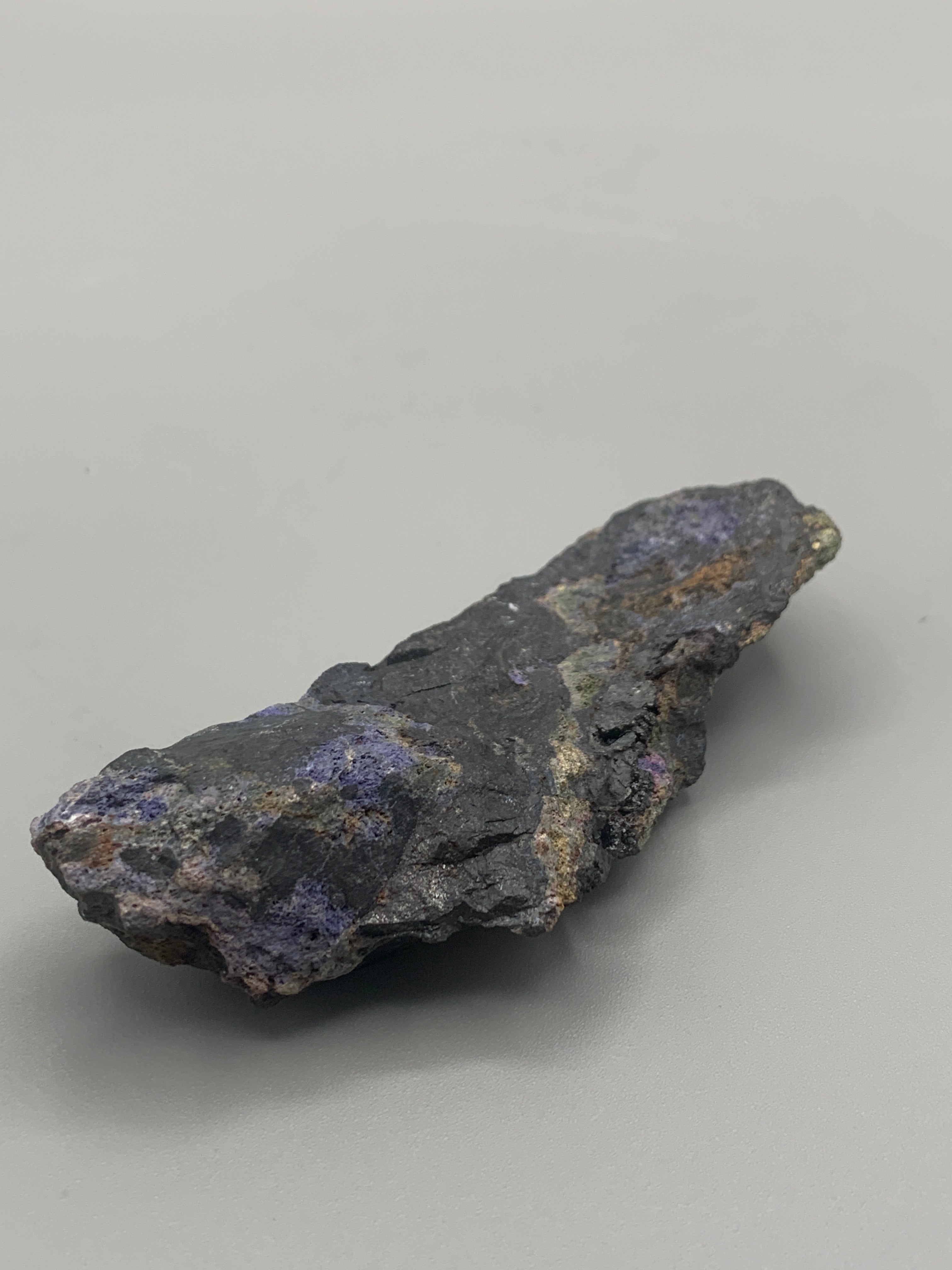 Blauwe Fosfosideriet met Wagneriet - Ruw