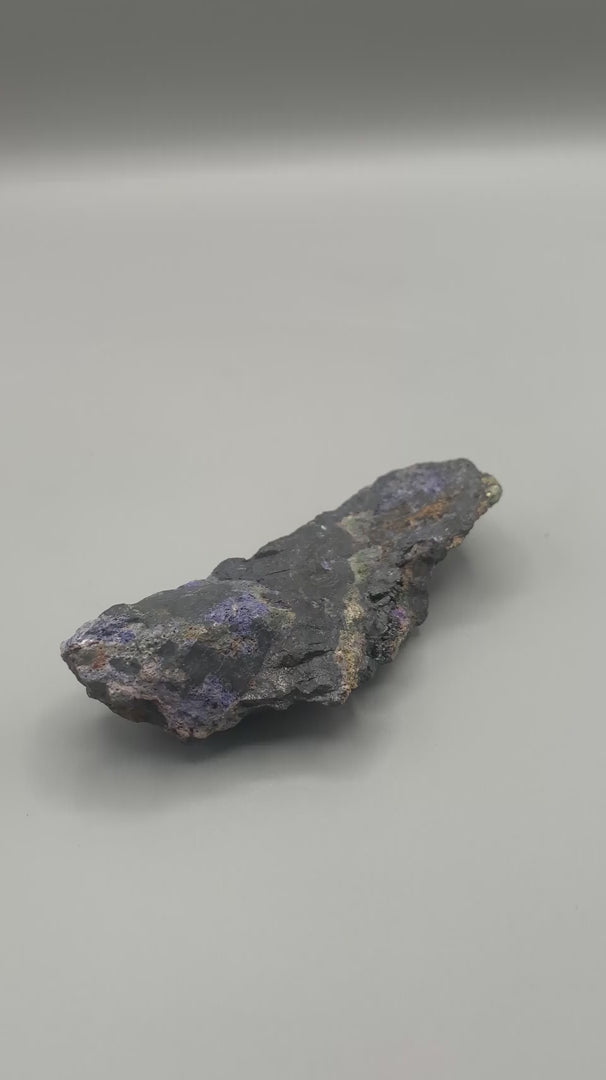 Blauwe Fosfosideriet met Wagneriet - Ruw